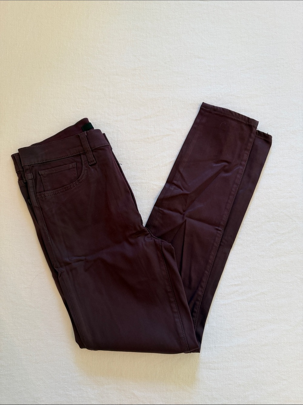 Joe's Jeans The Charlie High-Rise Skinny Ankle in Deep Wine